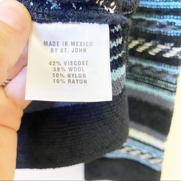 ST JOHN Sport Marie Gray mock turtleneck sweater - Picture 6 of 8